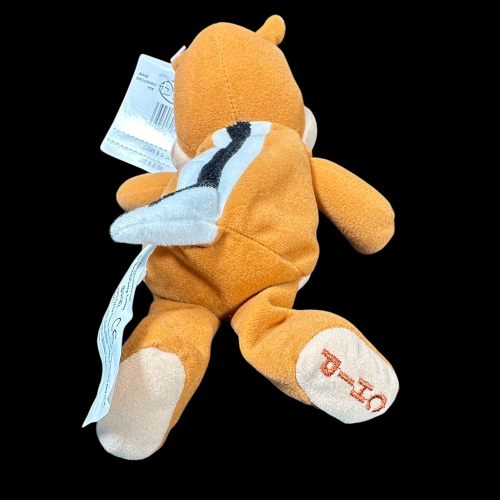 Disney Store Exclusive Chip Bean Bag Plush w/Tag Vintage - Picture 8 of 8